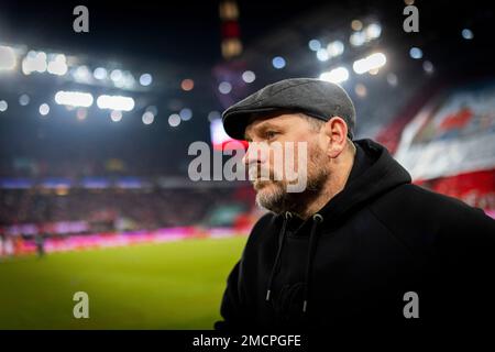 Cologne, Allemagne. 21st janvier 2023. Steffen Baumgart (Köln) 1. FC Köln - Werder Bremen Bundesliga 21.01.2023 crédit: Moritz Müller Copyright ( Banque D'Images