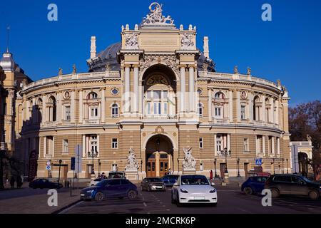 L'Opéra national et le Ballet Theatre à Odessa Ukraine par beau temps Banque D'Images