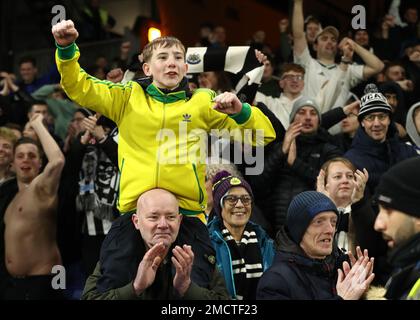 Londres, Angleterre, 21st janvier 2023. Newcastle United fans lors du match de la Premier League à Selhurst Park, Londres. Le crédit photo devrait se lire: Paul Terry / Sportimage Banque D'Images