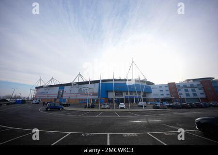 Reading, Royaume-Uni. 22nd janvier 2023. Reading, Angleterre, 22 janvier 2023: La vue générale du stade de location de voitures Select avant le match de football de la Super League Barclays FA Womens entre Reading et Manchester United au stade de location de voitures Select à Reading, Angleterre. (James Whitehead/SPP) crédit: SPP Sport Press photo. /Alamy Live News Banque D'Images