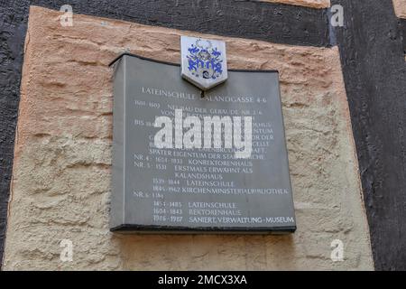 Old Latin School, Kalandgasse, Vieille ville, celle, Basse-Saxe, Allemagne Banque D'Images