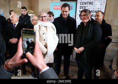 EXCLUSIF. Louis Alphonse de Bourbon, duc d'Anjou assiste à la messe annuelle en l'honneur de la date anniversaire de la mort de Louis XVI à la Chapelle Expiatoire de Paris, France sur 22 janvier 2023. Louis Alphonse de Bourbon est le chef de la Maison de Bourbon. Des membres de la famille gouvernaient auparavant la France et d'autres pays. Selon les légitimistes, il est considéré comme le préjugé du défunt trône de France comme Louis XX. Photo de Jerome Dominé/ABACAPRESS.COM Banque D'Images