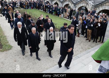 EXCLUSIF. Louis Alphonse de Bourbon, duc d'Anjou assiste à la messe annuelle en l'honneur de la date anniversaire de la mort de Louis XVI à la Chapelle Expiatoire de Paris, France sur 22 janvier 2023. Louis Alphonse de Bourbon est le chef de la Maison de Bourbon. Des membres de la famille gouvernaient auparavant la France et d'autres pays. Selon les légitimistes, il est considéré comme le préjugé du défunt trône de France comme Louis XX. Photo de Jerome Dominé/ABACAPRESS.COM Banque D'Images