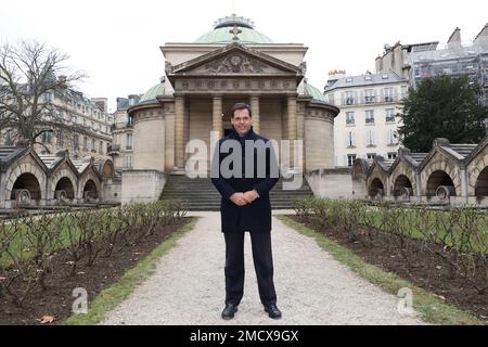 EXCLUSIF. Louis Alphonse de Bourbon, duc d'Anjou assiste à la messe annuelle en l'honneur de la date anniversaire de la mort de Louis XVI à la Chapelle Expiatoire de Paris, France sur 22 janvier 2023. Louis Alphonse de Bourbon est le chef de la Maison de Bourbon. Des membres de la famille gouvernaient auparavant la France et d'autres pays. Selon les légitimistes, il est considéré comme le préjugé du défunt trône de France comme Louis XX. Photo de Jerome Dominé/ABACAPRESS.COM Banque D'Images