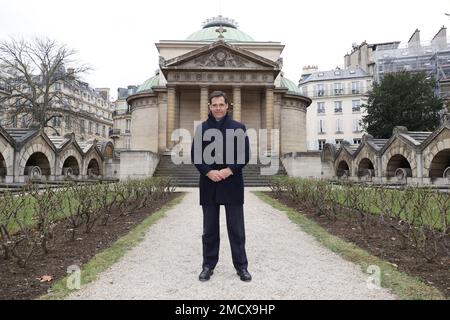 EXCLUSIF. Louis Alphonse de Bourbon, duc d'Anjou assiste à la messe annuelle en l'honneur de la date anniversaire de la mort de Louis XVI à la Chapelle Expiatoire de Paris, France sur 22 janvier 2023. Louis Alphonse de Bourbon est le chef de la Maison de Bourbon. Des membres de la famille gouvernaient auparavant la France et d'autres pays. Selon les légitimistes, il est considéré comme le préjugé du défunt trône de France comme Louis XX. Photo de Jerome Dominé/ABACAPRESS.COM Banque D'Images