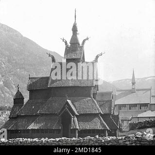 Jane Shackleton - Église Borgund Stave Banque D'Images