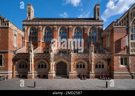 The Old Divinity School, Trinity Street, St John's College, Cambridge University, Cambridge, Cambridgeshire, Angleterre, Royaume-Uni Banque D'Images