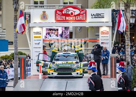 50 Henk VOSSEN (NLD) , Annemieke HULZEBOS (NLD), HENK VOSSEN, FORD Fiesta, RC2, Rally2, action pendant le Rallye automobile Monte Carlo 2023, 1st tour du Championnat du monde de voitures de rallye WRC 2023, de 19 janvier au 22, 2023 à Monte Carlo, Monaco - photo: Nikos Katikis/DPPI/LiveMedia Banque D'Images