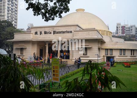 Vue du député Le Planétarium de Birla, un des lieux touristiques célèbres du sous-continent indien. Chowringhee Road, Kolkata, Inde, le 2023 janvier Banque D'Images