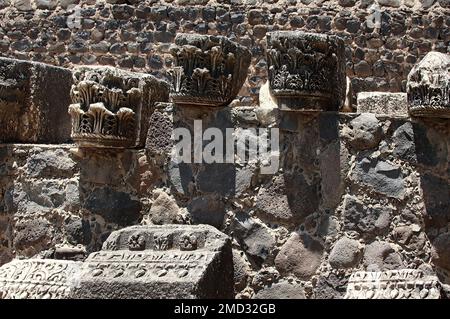 Capharnaüm (Israël) est une ancienne ville de Galilée, où, selon les Évangiles, Jésus a vécu là-bas et a commencé sa prédication Banque D'Images