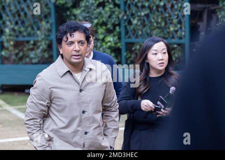 22 janvier 2023, Roma, RM, Italie: Le réalisateur indien M.Night Shyamalan assiste à la photo du film ''Knock at the Cabin'' à l'Hôtel de Russie à Rome (Credit image: © Matteo Nardone/Pacific Press via ZUMA Press Wire) USAGE ÉDITORIAL UNIQUEMENT! Non destiné À un usage commercial ! Banque D'Images