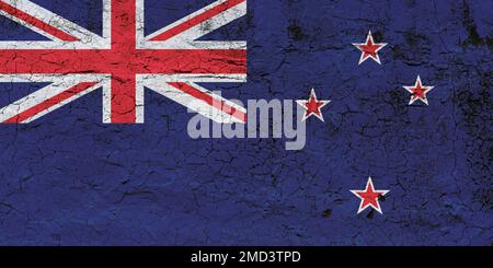 Le drapeau de la Nouvelle-Zélande a été adopté en 1834 Banque D'Images