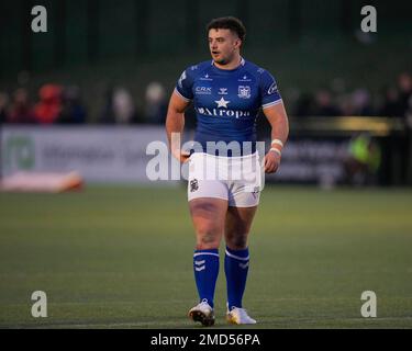 Sheffield, Royaume-Uni. 22nd janvier 2023. Nick Staveley #31 de Hull FC pendant le match de rugby avant-saison Sheffield Eagles vs Hull FC au Sheffield Olympic Legacy Park, Sheffield, Royaume-Uni, 22nd janvier 2023 (photo de Steve Flynn/News Images) à Sheffield, Royaume-Uni le 1/22/2023. (Photo de Steve Flynn/News Images/Sipa USA) crédit: SIPA USA/Alay Live News Banque D'Images