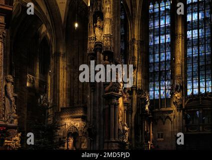 Vienne, Autriche, décembre 2019: Magnifique intérieur gothique de Saint La cathédrale de Stephen Stephansdom Banque D'Images