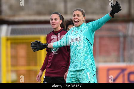 Pomigliano, Italie. 22nd janvier 2023. Roberta Aprile (1) Juventus femmes au cours de la Ligue italienne de football A Femme 2022/2023 match entre Pomigliano Femminile vs Juventus femmes au stade Ugo Gobbato à Pomigliano d'Arco (NA), Italie, le 21 janvier 2023 crédit: Independent photo Agency/Alay Live News Banque D'Images