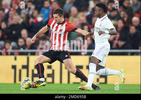 Bilbao, Espagne. 22nd janvier 2023. Lors du match de la Liga entre le club d'athlétisme et le Real Madrid, il a joué au stade San Mames de 22 janvier 2023 à Bilbao, en Espagne. (Photo de Cesar Ortiz/PRESSIN) crédit: PRESSINPHOTO SPORTS AGENCY/Alay Live News Banque D'Images