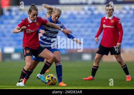 22nd janvier 2023. Ella Toone. Barclay's Women's Super League jeu entre Reading et Manchester United. Sélectionnez car Leasing Stadium (Reading). Banque D'Images