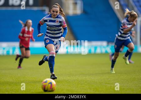 22nd janvier 2023. Lily Woodham. Barclay's Women's Super League jeu entre Reading et Manchester United. Sélectionnez car Leasing Stadium (Reading). Banque D'Images