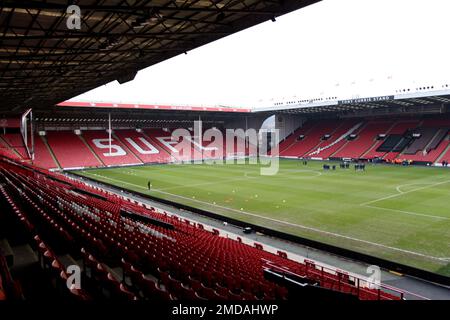Sheffield, Royaume-Uni. 22nd janvier 2023. Sheffield, Angleterre, 22 janvier 2023: Pre match Bramall Lane, Sheffield (Sean Chandler/SPP) crédit: SPP Sport Press photo. /Alamy Live News Banque D'Images