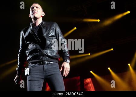 Vérone, Italie. 09th mai 2022. Un groupe pop italien de Moda sur scène lors de leurs spectacles live pour Buona Fortuna Live Tour le 9th mai 2022 à Arena di Verona à Vérone, Italie (photo de Roberto Tommasini/NurPhoto) Credit: NurPhoto SRL/Alay Live News Banque D'Images