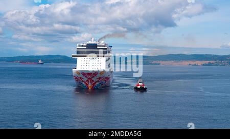 Victoria, Canada - 28 juin 2019 : bateau de croisière en mer Banque D'Images