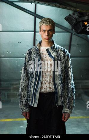 Paris, France. 22nd janvier 2023. Scènes en coulisses et première apparition de la semaine de la mode de Paris TAAKK - salon des vêtements pour hommes automne-hiver 2023 dans le cadre de la semaine de la mode de Paris sur 22 janvier 2023 à Paris, France. Photo de Jana Me contacter J/ABACAPRESS.COM crédit: Abaca Press/Alay Live News Banque D'Images
