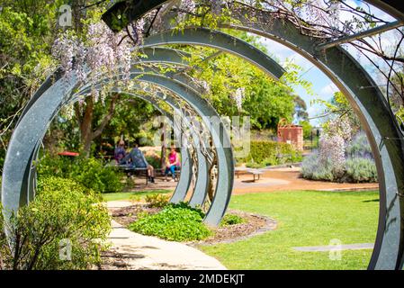 Shoyoen Japanese Garden a été doué à Dubbo par sa ville sœur Minokamo au Japon et a célébré son année 20th en 2022 Banque D'Images