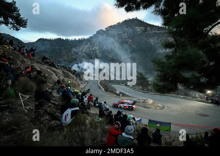 Dani Sordo (ESP) Carrera Candido (ESP) HYUNDAI SHELL MOBIS WORLD RALLY TEAM, HYUNDAI i20 N Rally Banque D'Images