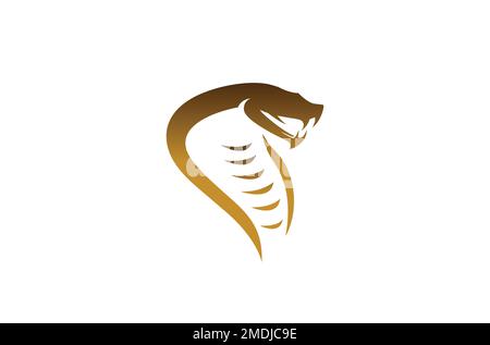 Illustration du symbole vectoriel du logo de la tête de Cobra Creative Serpent Illustration de Vecteur