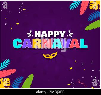 Joyeux carnaval brésilien populaire Illustration de Vecteur