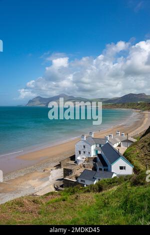 Belle côte à Morfa Nefyn sur la côte nord de la péninsule de Lleyn, au nord du pays de Galles. Banque D'Images