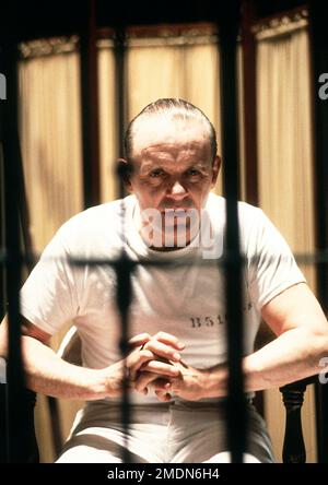 Le silence des Lambs, le film Anthony Hopkins Banque D'Images