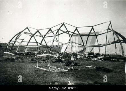 Afrique, Ethiopie, Addis - Abeba - incendidio tendone aeroporto, 18/06/1937 - incendie dans l'aéroport - colonie italienne, fascisme - 1937 Banque D'Images