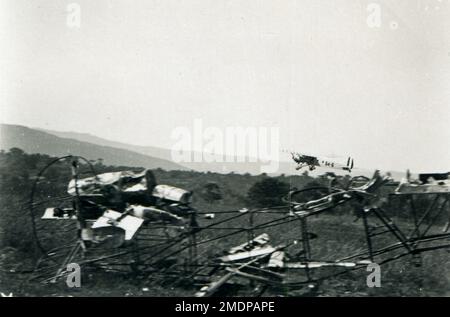 Afrique, Ethiopie, Addis - Abeba - incendidio tendone aeroporto, 18/06/1937 - incendie dans l'aéroport - colonie italienne, fascisme - 1937 Banque D'Images