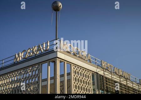 Cafe Moskau, Karl-Marx-Allee, Mitte, Berlin, Allemagne Banque D'Images