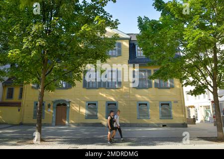 Schiller House avec Schiller Museum, Schillerstrasse, Weimar, Thuringe, Allemagne Banque D'Images
