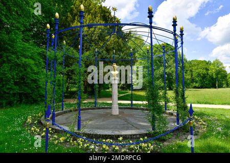 Buste de Henriette Sontag, Fuerst-Pueckler-Park Branitz, Cottbus, Brandebourg, Allemagne Banque D'Images