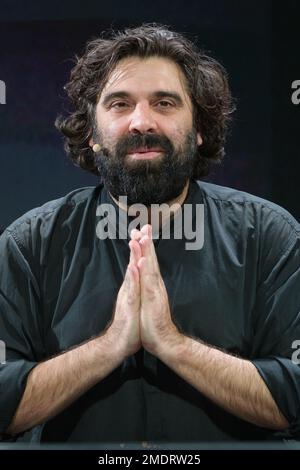 Chef autrichien, Konstantin Filippou du Restaurant Konstantin Filippou vu lors de l'édition du congrès gastronomique international de Madrid Fusion à l'IFEMA à Madrid. (Photo par Atilano Garcia / SOPA Images / Sipa USA) Banque D'Images