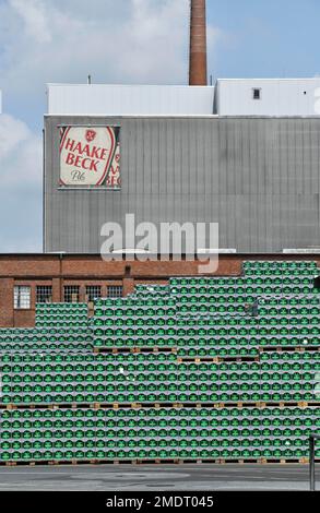 Brasserie Beks Beer, Anheuser Bush InBev, Brême, Allemagne Banque D'Images