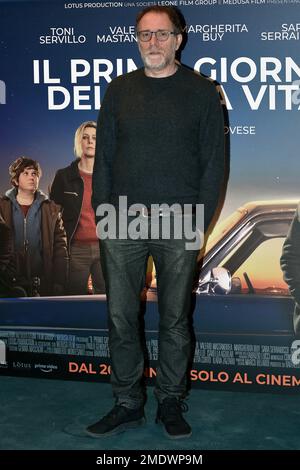 Rome, Italie. 23rd janvier 2023. Valerio Mastandrea assiste au photocall pour 'il Primo Giorno Della Mia Vita' au Hotel Bernini on 23 janvier 2023 à Rome, Italie. Credit: dpa/Alay Live News Banque D'Images