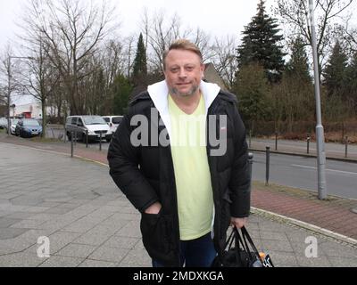 Christian Oberfuchshuber BEI der Ankunft zur Aufzeichnung der ARD-Spielshow 'Klein gegen Gross - Das unglaubliche Duell' im Studio Adlershof. Berlin, Banque D'Images