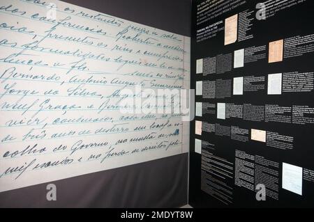 Musée Aljube résistance et liberté (ancienne prison politique sous la dictature de Salazar), Lisbonne, Portugal Banque D'Images