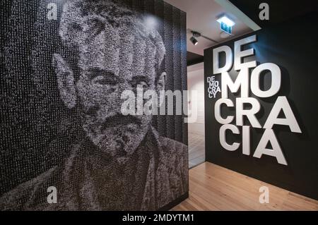 Musée Aljube résistance et liberté (ancienne prison politique sous la dictature de Salazar), Lisbonne, Portugal Banque D'Images