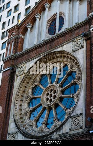 Détail de St. Cathédrale catholique Joseph ou Catedrala SF. Iosif à Bucarest, Roumanie Banque D'Images