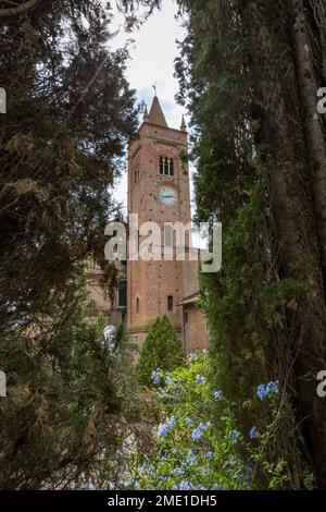 L'abbaye de Monte Oliveto Maggiore est un grand monastère bénédictin en Toscane, en Italie. Banque D'Images