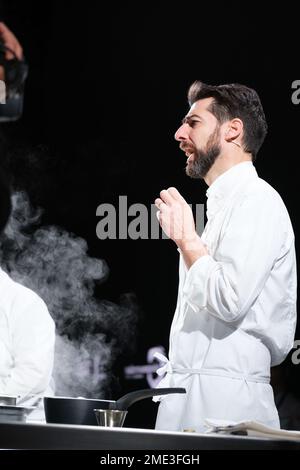 Madrid, Espagne. 23rd janvier 2023. Chef italien Massimiliano Alajmo lors de l'édition du Congrès International gastronomique Fusion de Madrid à l'IFEMA À MADRID. 23 janvier 2023 Espagne (photo par Oscar Gonzalez/NurPhoto) Credit: NurPhoto SRL/Alay Live News Banque D'Images