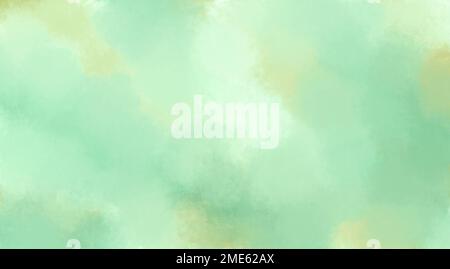 Arrière-plan abstrait de texture jaune vert. Illustration numérique imitant la peinture à l'huile sur toile Banque D'Images