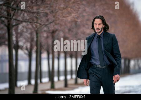 John Wick 4 Keanu Reeves Banque D'Images