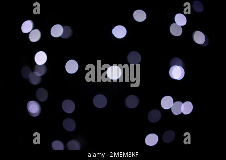 Bleu froid très grand bokeh couleur simple ou flou lumières floues Banque D'Images