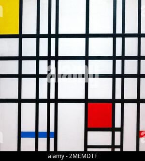 Composition avec jaune, bleu et rouge, Piet Mondrian, 1937-1942, Banque D'Images